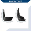 Black plastic car mudflap with mounting holes and molded contours for front and rear protection on toyota vitz 2005-2010