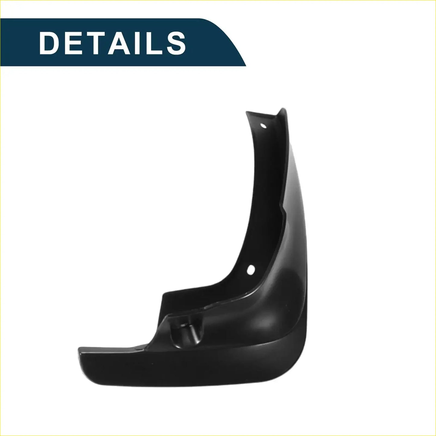 Black plastic mud flap side step with molded contours and mounting holes for toyota carina e corona 1992-1997