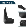Black plastic mud flap with molded mounting brackets and smooth textured surface for Toyota Crown Kluger 2021-2023