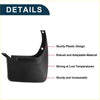 Black plastic mud flap with sturdy curved design and two mounting holes for Toyota RAV4 XA10 splash guard set