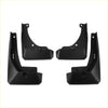 Set of four black plastic mud flaps with molded mounting holes and reinforced edges for Toyota frontlander sport