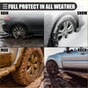 Silver alloy multi-spoke wheel with black tire for mud flaps splash guards set fit for 2023 toyota tacoma