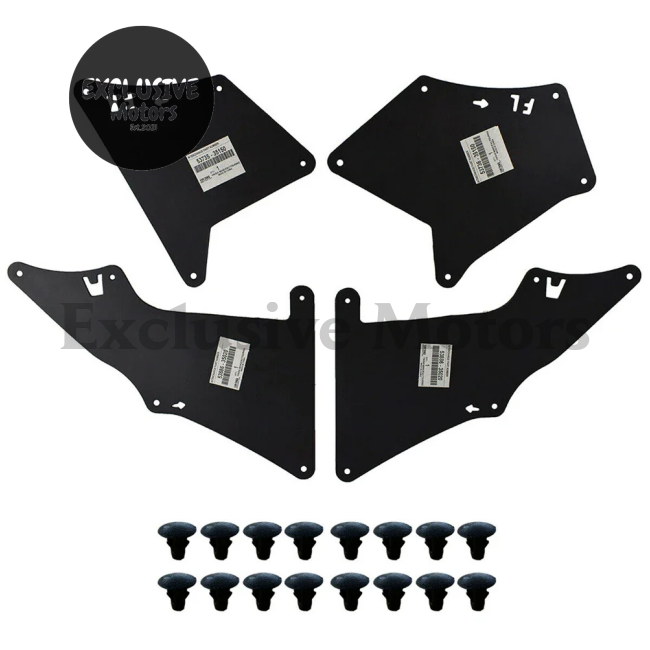Toyota 4Runner, FJ Cruiser, Lexus GX460 Mud Flaps with Clips