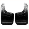Black plastic mudflap for Toyota Hilux KUN26 matte finish with three horizontal ridges near the bottom