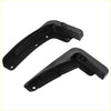 Black plastic car side mirror arm covers for toyota highlander 2020-2021 with 2 screws in back view