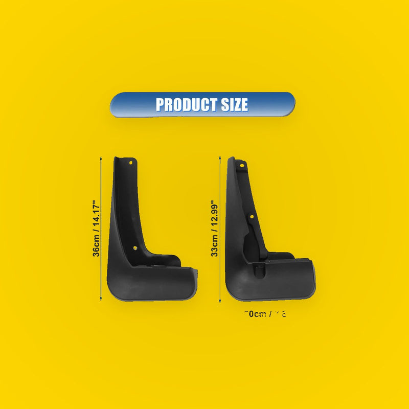 Mudguard Fender Kit for Toyota Highlander 2020-2021 (2 x Screws) Black