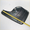 Black plastic mudguard mudflap for Toyota hilux 2004-2009 with molded ridges and mounting holes visible from back side