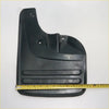 Black rubber mudguard mudflap for Toyota Hilux 2004-2009 with molded ridges and mounting holes shown from back side