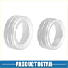 Silver metallic ring style multi terrain selector knob button covers with textured ribbed surfaces for toyota 4runner