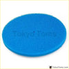 Bright blue circular foam polishing pad for mushroom air filter foam and air filter sponge cleaning use