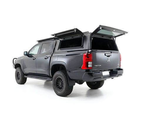 Rockarmor MV Triton Aluminium Canopy open windows