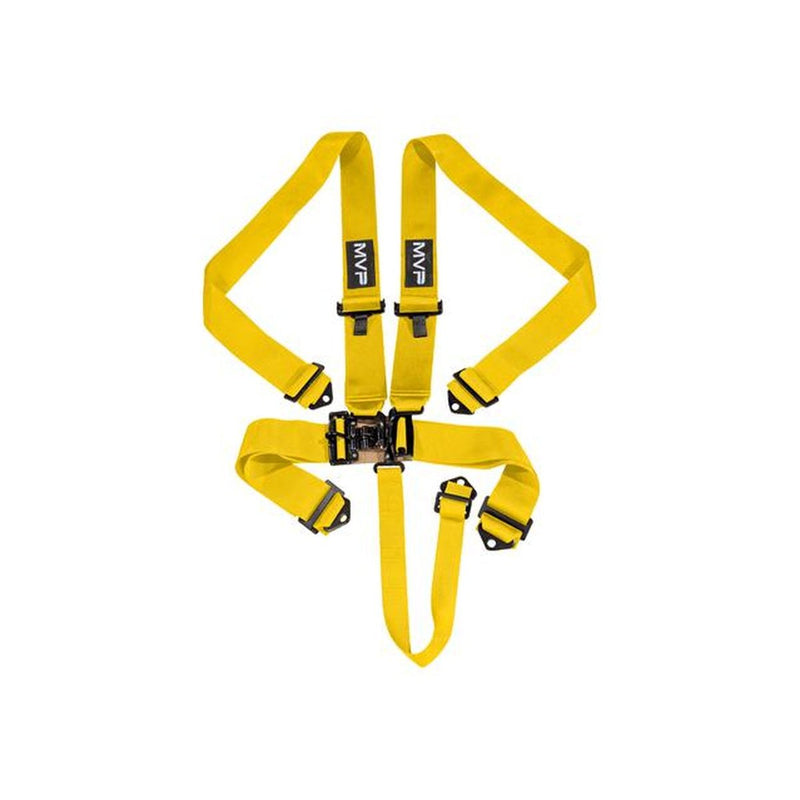 MVP Racing Harness 5 Point 3" Belts Latch Type Yellow SFI