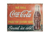 Naparts Metal Sign We Sell Coca Cola 1820