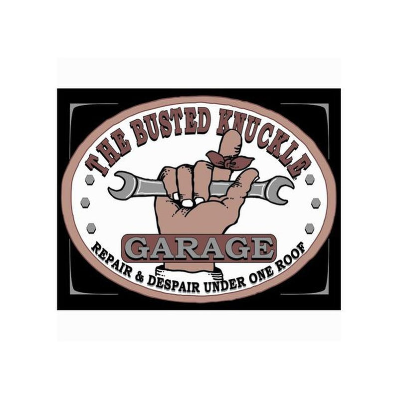 The Busted Knuckle Garage Metal Sign (41x32cm) MSI980