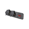 Narva HD Twin Surface Mount Socket Accessory/Volt Meter