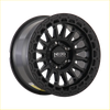 Black nego no12 alloy wheel in satin black with rugged multi-spoke design size 17x8.5 6x139.7 bolt pattern
