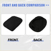 Black neoprene car armrest protector cover with elastic edges and padded surface for toyota tacoma 2016-2022