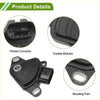 Black plastic automotive throttle position sensor with metallic mounting points and connector for toyota vios 2005-2012