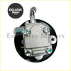 New silver metallic power steering pump with black base and green bolts for mitsubishi l200 nativa and pajero sport