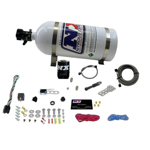 Nitrous Express Dry EFI Single Nozzle Nitrous Kit - 35-150HP w/10lb Bottle