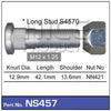 Nice Wheel Stud & Nut M12x1.25 39.6mm NS457