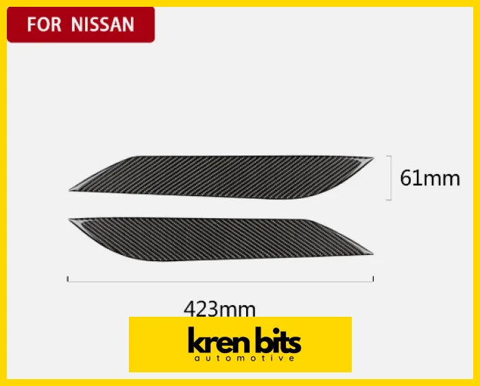 Nissan 350Z 03-09 Carbon Fibre Headlight Trim