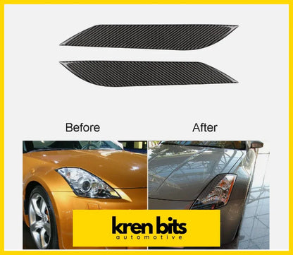 Nissan 350Z 03-09 Carbon Fibre Headlight Trim