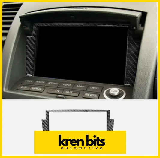 Nissan 350Z Carbon Fibre Navigation Display Surround Trim Kren Bits