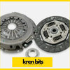 Gray metallic clutch kit with springs and friction plates for nissan patrol gq 88-99 td42 diesel by kren bits automotive