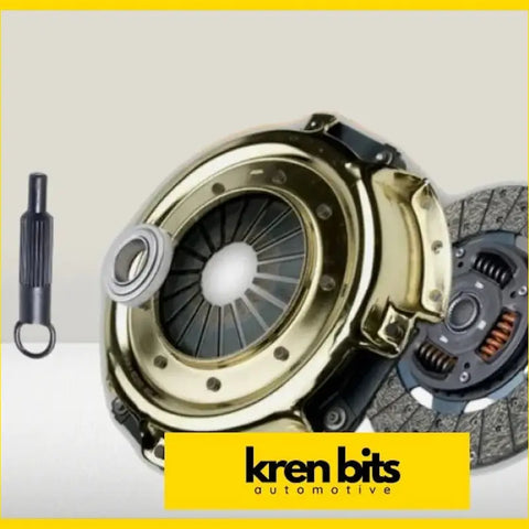 Gold-colored nissan patrol gq 88-99 td42 diesel exedy safari tuff clutch assembly with black silver parts and textured friction plate