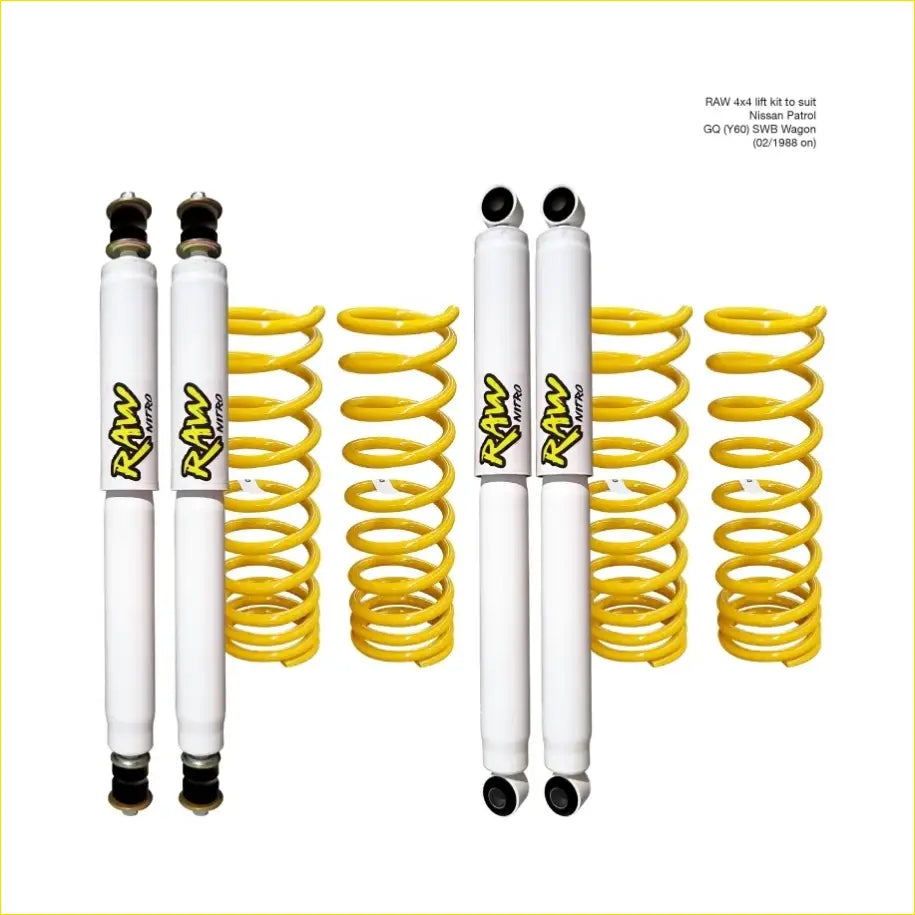 Nissan Patrol GQ (Y60) SWB Wagon (03/1988 - 1997) - Raw Nitro Lift Kit