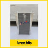 Silver aluminum intercooler for nissan patrol safari gq td-42 with sleek ribbed core and strong mounting brackets