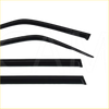 Set of four black plastic window visors for nissan patrol safari gu 97-15 monsoon weathershields