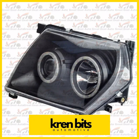 Nissan Patrol/Safari Y61 Led Headlight Kit Angel Eye Blacked