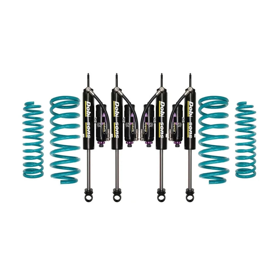 Nissan Patrol Y60 GQ Wagon (1987 to 1998) - Dobinsons Monotube Remote Reservoir 3-way Adjustable (MRA) Lift Kit