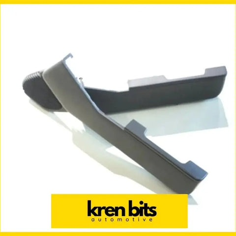 Black plastic nissan safari gq door handle pocket replacements from kren bits automotive shown from the back side