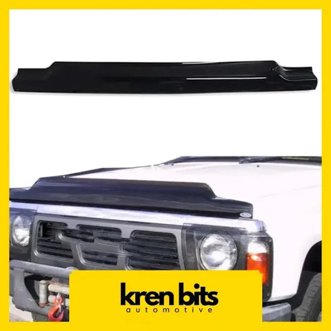 Black glossy plastic front bumper guard for white nissan safari gq suv in protector bundle