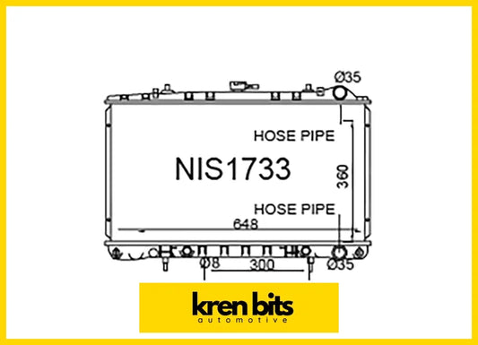 Nissan Silvia / 200Sx S13 & 180Sx Rps13 Ca18 1989-1994 Radiator