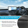 Black fabric non-slip dash mat with soft textured surface for durability and sun protection fits nissan navara d23