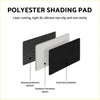 Non-slip dash mat dashboard cover for nissan navara d23 in black white and dark gray polyester with silicone bottoms