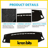Black non-slip silicone dashboard mat with precise cutouts for isuzu d-max and centre lid ls-m ls-u features