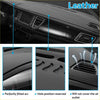 Black microfiber leather non slip dashboard cover with precise cutouts for air vents fits mazda cx 9 perfectly