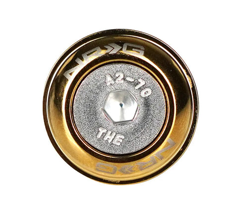 NRG NRG Fender Washer Kit w/ Rivets For Plastic (Chrome Gold) - Set of 10