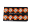 NRG NRG Fender Washer Kit w/Rivets For Plastic (Orange) - Set of 10