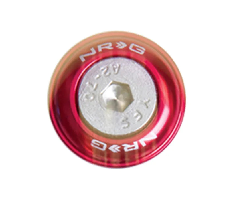 NRG NRG Fender Washer Kit w/Rivets For Metal (Red) - Set of 10