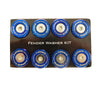 NRG NRG M-Style Fender Washer Kit (TI Series) M6 Bolts For Metal (TI Burn Wshr/Silver Screw) - Set of 10 (image 2)