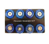 NRG NRG M-Style Fender Washer Kit (TI Series) M6 Bolts For Metal (TI Burn Wshr/Silver Screw) - Set of 10