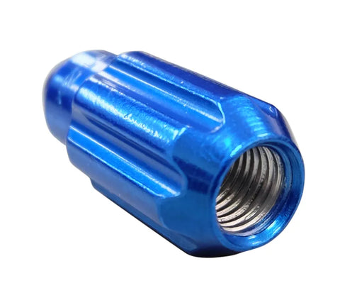 NRG NRG 500 Series M12 X 1.5 Bullet Shape Steel Lug Nut Set - 21 Pc w/Lock Key - Blue