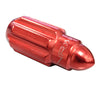 NRG NRG 500 Series M12 X 1.5 Bullet Shape Steel Lug Nut Set - 21 Pc w/Lock Key - Red