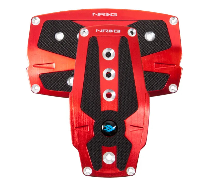 NRG PDL-250RD NRG Brushed Aluminum Sport Pedal A/T - Red